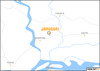 map of Jāmuguri