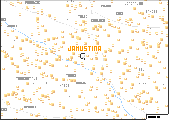 map of Jamuština