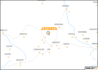 map of Jānābād