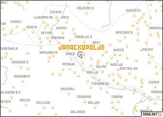 map of Janačko Polje
