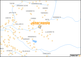 map of Janac Pampa