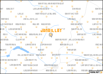 map of Janaillat