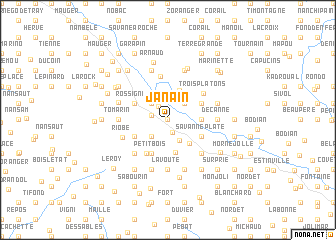 map of Janain