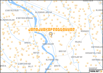 map of Janāj wa Kafr ad Dawwār