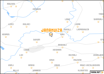 map of Jānamuiža