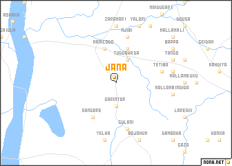 map of Jana