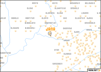 map of Jana