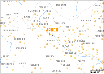 map of Janča