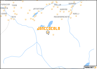 map of Janccocala