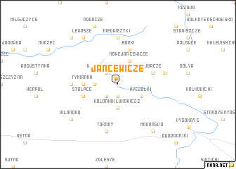 map of Jancewicze