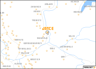 map of Janče