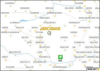 map of Janciówka