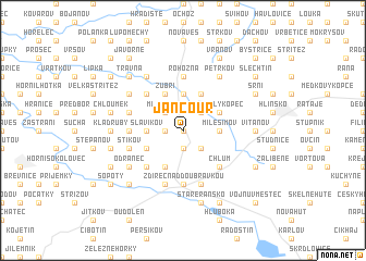 map of Jančouř