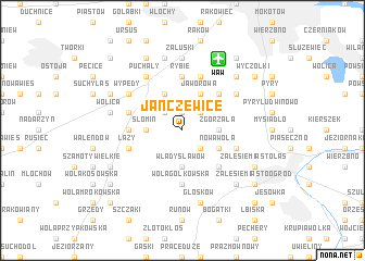 map of Janczewice