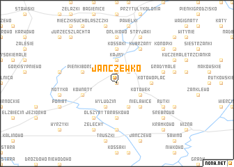 map of Janczewko