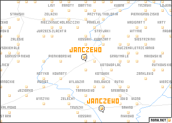 map of Janczewo