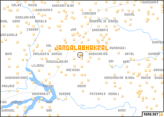 map of Jandāla Bhakrāl