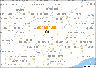 map of Jandānwāli