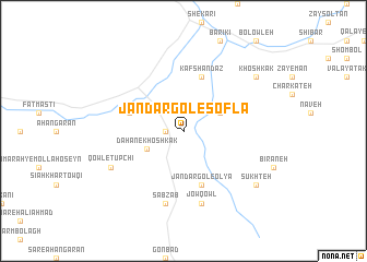 map of Jandar Gol-e Soflá