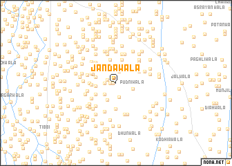 map of Jandāwāla