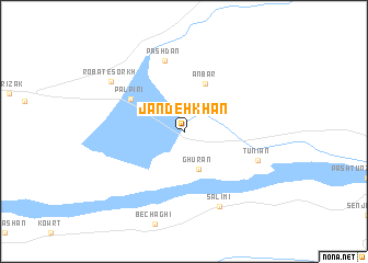 map of Jandeh Khān