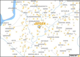 map of Jān Deh