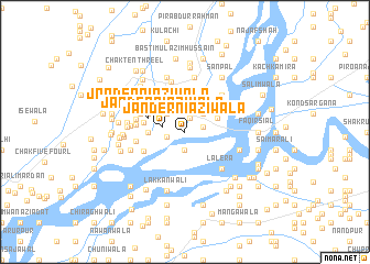 map of Jander Niāziwāla