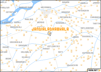 map of Jandiāla Dhabwāla