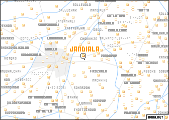 map of Jāndiāla