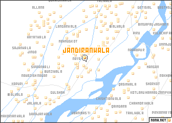 map of Jandirānwāla