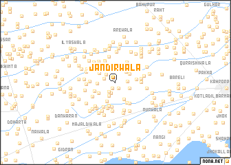 map of Jandīrwāla