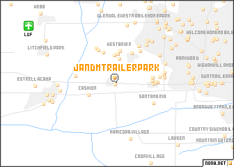 map of J and M Trailer Park