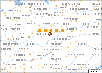 map of Jandrān Kalān