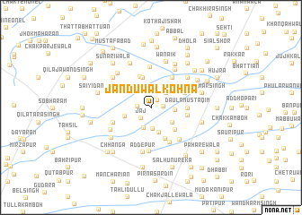 map of Janduwāl Kohna