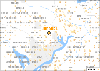 map of Jandwāl