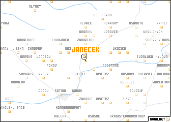 map of Janeček