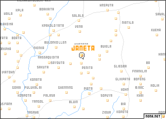 map of Janeta