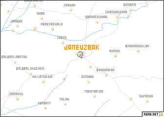map of Jāne Uzbak