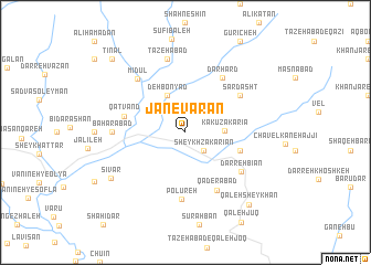 map of Jānevarān