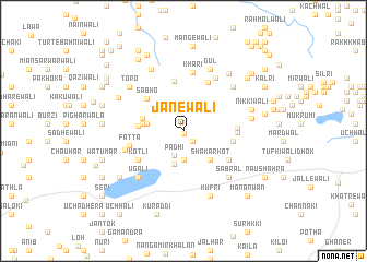 map of Janewāli