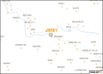 map of Janey