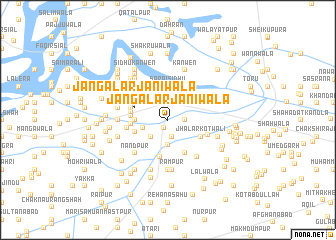 map of Jangal Arjāniwāla