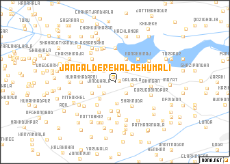 map of Jangal Derewāla Shumāli