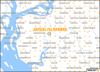 map of Jangal Islāmābād