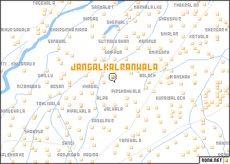 map of Jangal Kalrānwāla