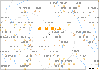 map of Jangandele