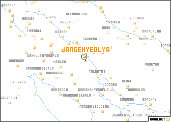map of Jangeh-ye ‘Olyā
