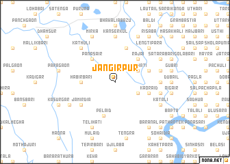 map of Jangirpur