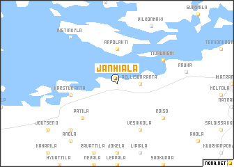 map of Jänhiälä