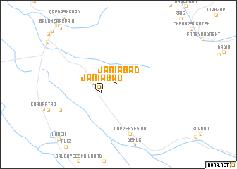 map of Jānīābād